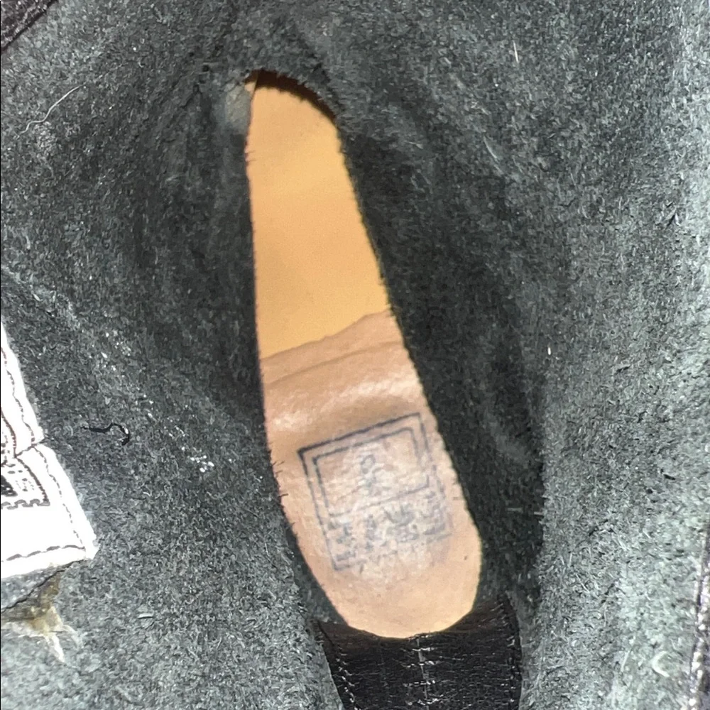 Frye Black Leather Ankle Booties with Buckles - Picture 10 of 16